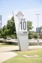 Tom Landry Marqee at AT&T Stadium Marquee, Arlington Texas Royalty Free Stock Photo