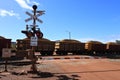 Rio Tinto`s iron ore train cars Tom Price Western Australia Royalty Free Stock Photo
