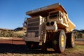 Unit Rig Lectra Haul Mark 36 Dump Truck near Tom Price museum and iron ore mines Royalty Free Stock Photo