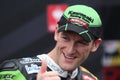 Tom Sykes - Kawasaki ZX-10R Racing Team Royalty Free Stock Photo