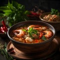 Tom Yum Goong (Hot and Sour Shrimp Soup)