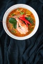 Tom Yum Goong, the national dish of Thailand It is a very popular local dish in Thailand and can be found in street food stalls.