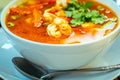 Tom Yum Goong Spicy Shrimp Soup Tom Yum Goong is one of Thailand popular soup dishes