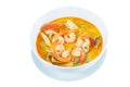 Tom Yum Goong - Thai hot and spicy soup with shrimp - Thai Cuisi Royalty Free Stock Photo