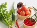 Tom yum herbal ingredients Royalty Free Stock Photo