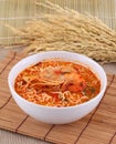 Tom yum kung noodle soup