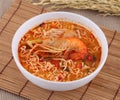 Tom yum kung noodle soup