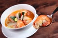 Tom Yum Kung Thai popular menu