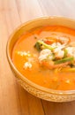 Tom Yum Kung thai spicy seafood soup Royalty Free Stock Photo