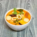 Tom Yum Kung-Thai spicy soup Royalty Free Stock Photo