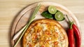 Tom Yum Pizza made by Thailand