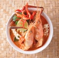 Tom Yum seafood soup ,Thai food Royalty Free Stock Photo