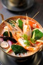 Tom Yum soup spicy prawn soup