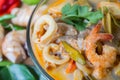 Tom yum thai spice soup, thai food