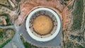 Toma Cenital de Plaza de Toros en Spain Royalty Free Stock Photo