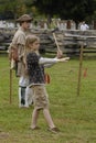 Tomahawk throwing contest at the Daniel Boone Home