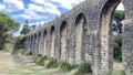 Tomar Aqueduct templar castle Portugal historic Royalty Free Stock Photo