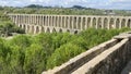 Tomar Aqueduct templar castle Portugal historic Royalty Free Stock Photo