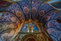 Tomar, Portugal, June 22, 2021: Church inside of the convent in