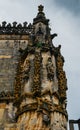 Facade of the Convent of Christ with its famous intricate Manueline window in medieval Templar castle in Tomar, Portugal