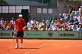 Tomas Berdych at Roland Garros 2011 Royalty Free Stock Photo