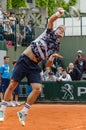 Tomas Berdych in third round match, Roland Garros 2014 Royalty Free Stock Photo