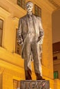 Tomas Garrigue Masaryk statue in Prague, Czech Republic, Central Europe. Royalty Free Stock Photo