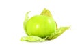 Tomatillo or mexican green tomato fruit or vegetable