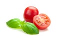 TOMATO & BASIL Royalty Free Stock Photo