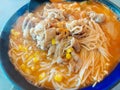 Tomato Beef Rice Noodle Soup