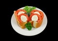 Tomato And Bocconcini Bites Royalty Free Stock Photo