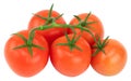 Tomato. Tomato branch. Tomatoes isolated on white. With clipping path Royalty Free Stock Photo