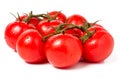 Tomato branch with water droplets isolated on white background Royalty Free Stock Photo