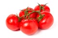 Tomato branch with water droplets isolated on white background Royalty Free Stock Photo