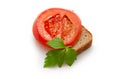 Tomato, bread, parsley