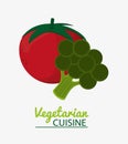 Tomato broccoli vegetable vegetarian cuisine