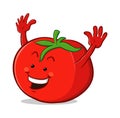 Tomato Cartoon Character