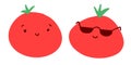 Tomato cartoon characters Royalty Free Stock Photo