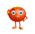 Tomato character with saying hi pose Royalty Free Stock Photo