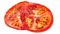 Tomato chips dried slices, paths Royalty Free Stock Photo