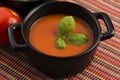 Tomato gazpacho soup, Spanish cuisine Royalty Free Stock Photo