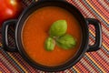 Tomato gazpacho soup, Spanish cuisine Royalty Free Stock Photo