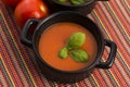 Tomato gazpacho soup, Spanish cuisine Royalty Free Stock Photo