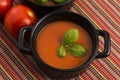 Tomato gazpacho soup, Spanish cuisine Royalty Free Stock Photo