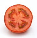 Tomato Half On White Background Royalty Free Stock Photo