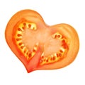 Tomato heart Royalty Free Stock Photo