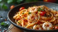 Squid Pasta plate Royalty Free Stock Photo