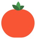 Tomato icon. Fresh healthy vegetable color symbol