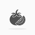 Tomato icon. Solid or Glyph Style