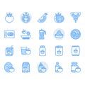 Tomato icon and symbol set